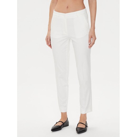 Sisley Spodnie materiałowe 4GV3L5AH6 Écru Regular Fit ze sklepu MODIVO w kategorii Spodnie damskie - zdjęcie 182754884