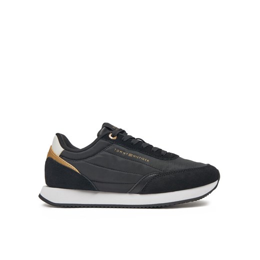 Tommy Hilfiger Sneakersy Essential Runner FW0FW08332 Czarny ze sklepu MODIVO w kategorii Buty sportowe damskie - zdjęcie 182754902