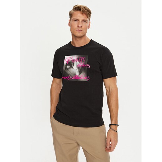 Off-White T-Shirt OMAA027F22JER0141068 Czarny Regular Fit ze sklepu MODIVO w kategorii T-shirty męskie - zdjęcie 182754920