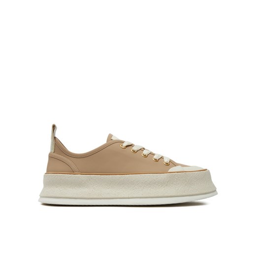 Max Mara Trampki Prefallsneaker 2424766011 Beżowy ze sklepu MODIVO w kategorii Trampki damskie - zdjęcie 182754954
