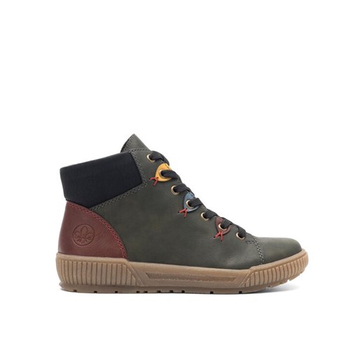 Rieker Botki N0711-54 Zielony ze sklepu MODIVO w kategorii Workery damskie - zdjęcie 182754972