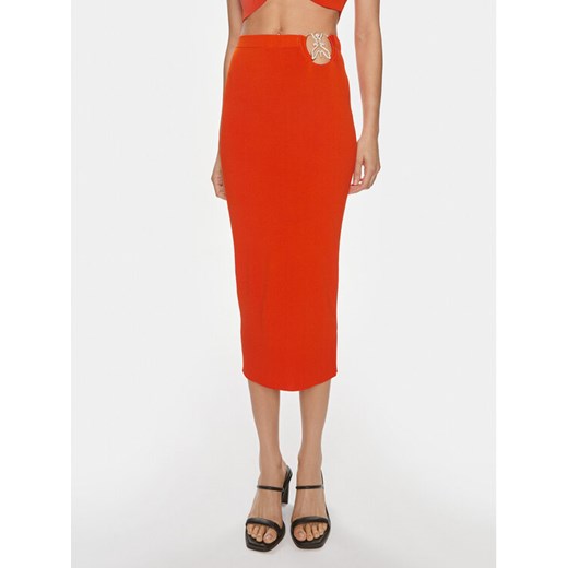 Patrizia Pepe Spódnica ołówkowa 2G0974/K021-R825 Pomarańczowy Slim Fit ze sklepu MODIVO w kategorii Spódnice - zdjęcie 182755040