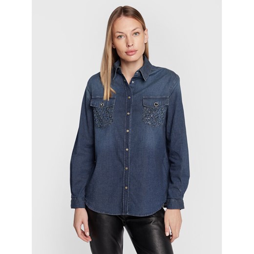 Liu Jo Koszula UF2107 D4555 Niebieski Regular Fit ze sklepu MODIVO w kategorii Koszule damskie - zdjęcie 182755053