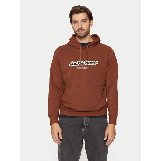 Jack&Jones Bluza Vesterbro 12265766 Brązowy Relaxed Fit ze sklepu MODIVO w kategorii Bluzy męskie - zdjęcie 182755074
