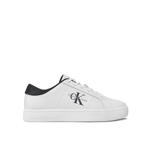 Calvin Klein Jeans Sneakersy Classic Cupsole Low Laceup Lth YM0YM00864 Beżowy ze sklepu MODIVO w kategorii Trampki męskie - zdjęcie 182755103