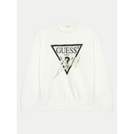 Guess Bluza J4BQ04 KAV34 Biały Regular Fit ze sklepu MODIVO w kategorii Bluzy dziewczęce - zdjęcie 182755123