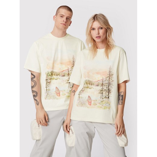 2005 T-Shirt Unisex 2005 X Leeves „Good Morning” Beżowy Regular Fit ze sklepu MODIVO w kategorii Bluzki damskie - zdjęcie 182755160