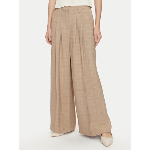 Herskind Spodnie materiałowe Lotus 5114110 Beżowy Relaxed Fit ze sklepu MODIVO w kategorii Spodnie damskie - zdjęcie 182755190