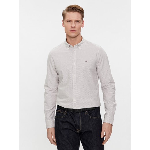 Tommy Hilfiger Koszula Oxford MW0MW33778 Niebieski Slim Fit ze sklepu MODIVO w kategorii Koszule męskie - zdjęcie 182755231
