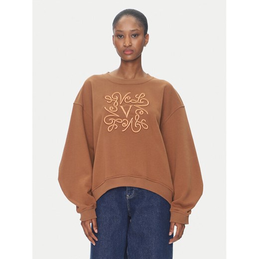 ViCOLO Bluza RD0178 Brązowy Reglan Fit ze sklepu MODIVO w kategorii Bluzy damskie - zdjęcie 182755260