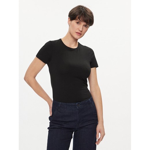 Pieces T-Shirt Irene 17082526 Czarny Slim Fit ze sklepu MODIVO w kategorii Bluzki damskie - zdjęcie 182755310