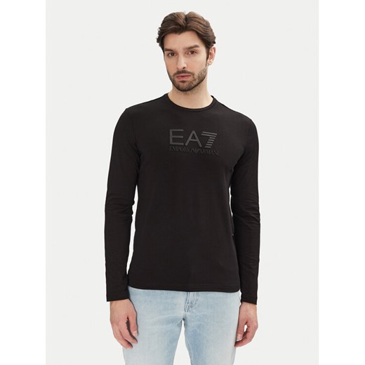 EA7 Emporio Armani Longsleeve 7M000227 AF10373 UC001 Czarny Slim Fit ze sklepu MODIVO w kategorii T-shirty męskie - zdjęcie 182755411