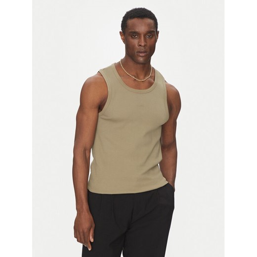 HUGO Tank top Dapota 50542089 Brązowy Slim Fit ze sklepu MODIVO w kategorii T-shirty męskie - zdjęcie 182755434