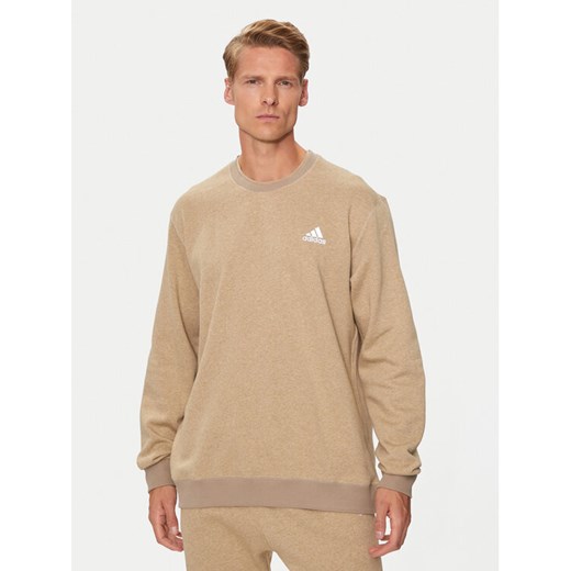 adidas Bluza Seasonal Essentials IY6613 Beżowy Regular Fit ze sklepu MODIVO w kategorii Bluzy męskie - zdjęcie 182755451