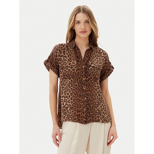 Vero Moda Koszula Bumpy 10331923 Brązowy Regular Fit ze sklepu MODIVO w kategorii Koszule damskie - zdjęcie 182755452
