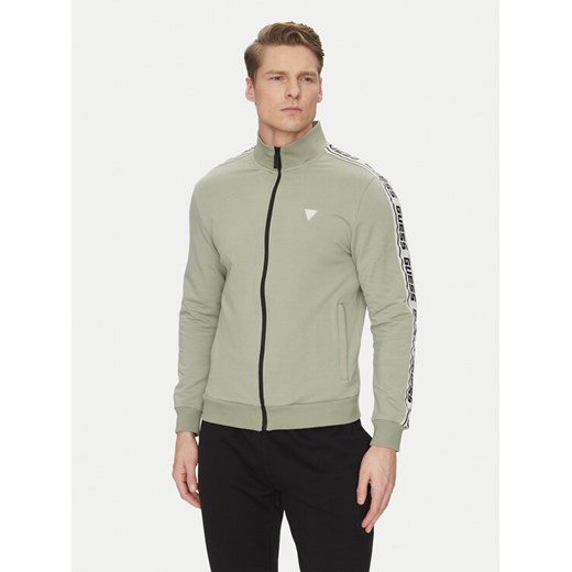 Guess Bluza Z2YQ12 K6ZS1 Zielony Regular Fit ze sklepu MODIVO w kategorii Bluzy męskie - zdjęcie 182755463