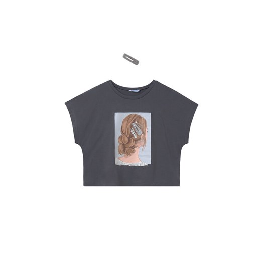Mayoral T-Shirt 6021 Szary Relaxed Fit ze sklepu MODIVO w kategorii Bluzki dziewczęce - zdjęcie 182755464
