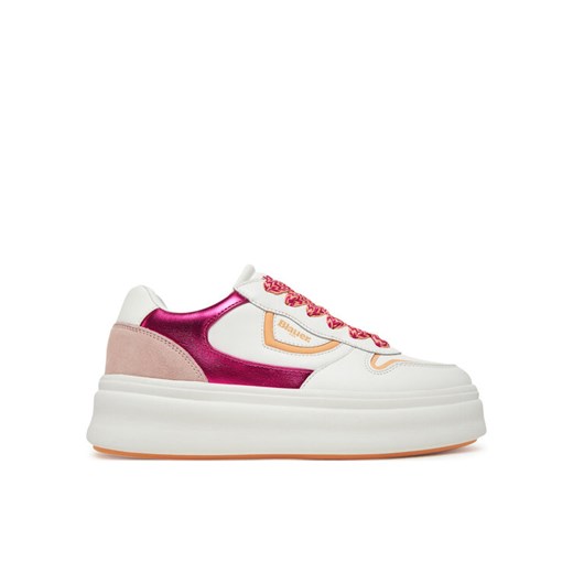 Blauer Sneakersy S5EMERY03/LEM Biały ze sklepu MODIVO w kategorii Buty sportowe damskie - zdjęcie 182755492