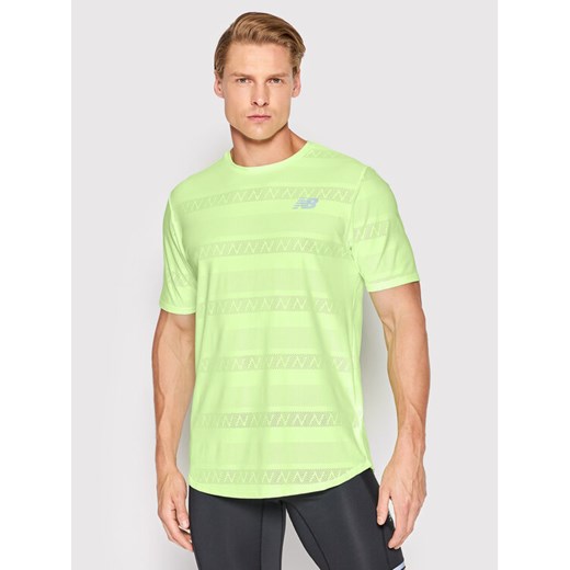 New Balance Koszulka techniczna Speed MT13277 Zielony Athletic Fit ze sklepu MODIVO w kategorii T-shirty męskie - zdjęcie 182755501