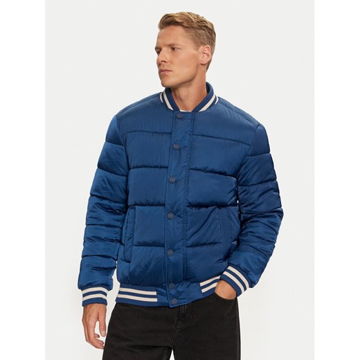 Guess Kurtka bomber M4BL31 WGJ92 Niebieski Regular Fit ze sklepu MODIVO w kategorii Kurtki męskie - zdjęcie 182755530