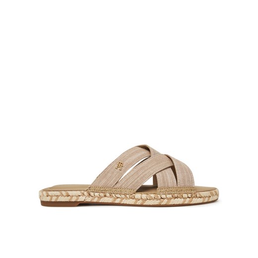 Tommy Hilfiger Espadryle Chambray Espadrille Mule FW0FW08501 Beżowy ze sklepu MODIVO w kategorii Espadryle damskie - zdjęcie 182755541