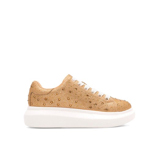 Nine West Sneakersy NURIYA NW-23-001 Złoty ze sklepu MODIVO w kategorii Trampki damskie - zdjęcie 182755550