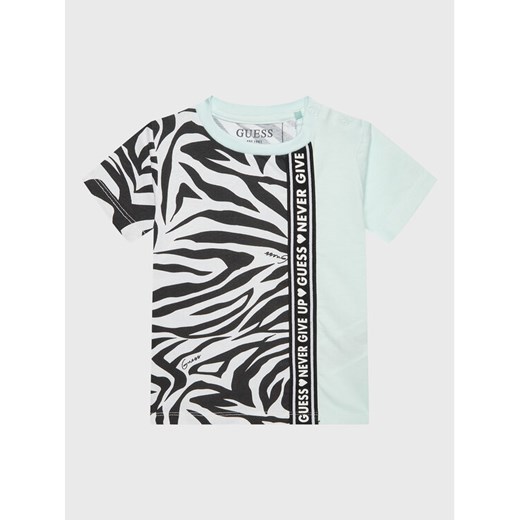 Guess T-Shirt K3RI24 K6YW3 Zielony Regular Fit ze sklepu MODIVO w kategorii Koszulki niemowlęce - zdjęcie 182755591