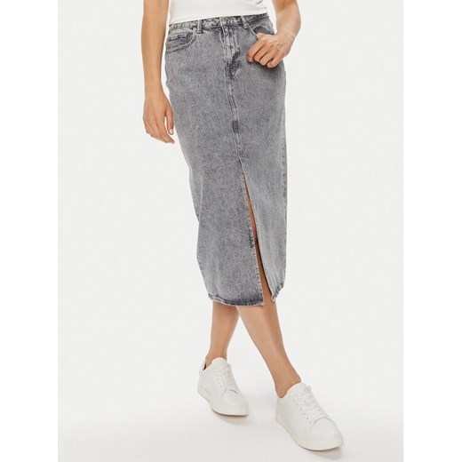 JJXX Spódnica jeansowa Adya 12254792 Szary Regular Fit ze sklepu MODIVO w kategorii Spódnice - zdjęcie 182755603