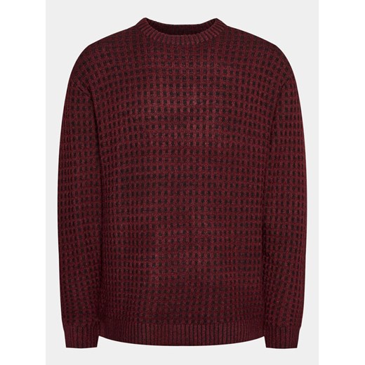 Redefined Rebel Sweter 222048 Bordowy Regular Fit ze sklepu MODIVO w kategorii Swetry męskie - zdjęcie 182755664