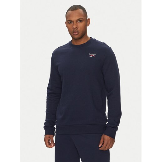 Reebok Bluza 100217146 Granatowy Regular Fit ze sklepu MODIVO w kategorii Bluzy męskie - zdjęcie 182755801