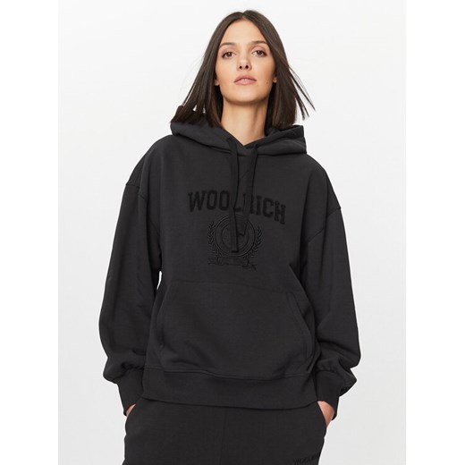 Woolrich Bluza Ivy Hoodie CFWWSW0123FRUT3164 Czarny Regular Fit ze sklepu MODIVO w kategorii Bluzy damskie - zdjęcie 182755802