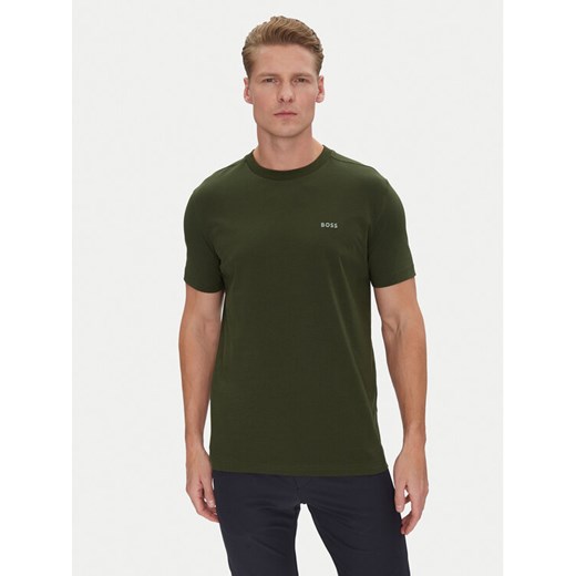 BOSS T-Shirt 50506373 Zielony Regular Fit ze sklepu MODIVO w kategorii T-shirty męskie - zdjęcie 182755841
