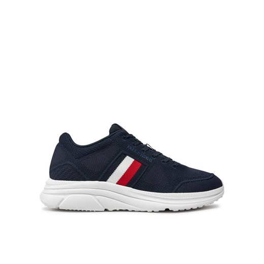 Tommy Hilfiger Sneakersy Modern Runner Knit Evo Ess FM0FM05245 Granatowy Tommy Hilfiger 41 MODIVO