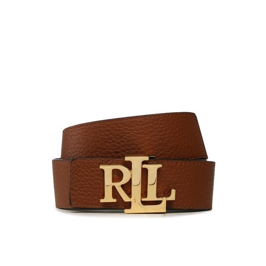 Lauren Ralph Lauren Pasek Damski 412912040002 Brązowy ze sklepu MODIVO w kategorii Paski damskie - zdjęcie 182755870