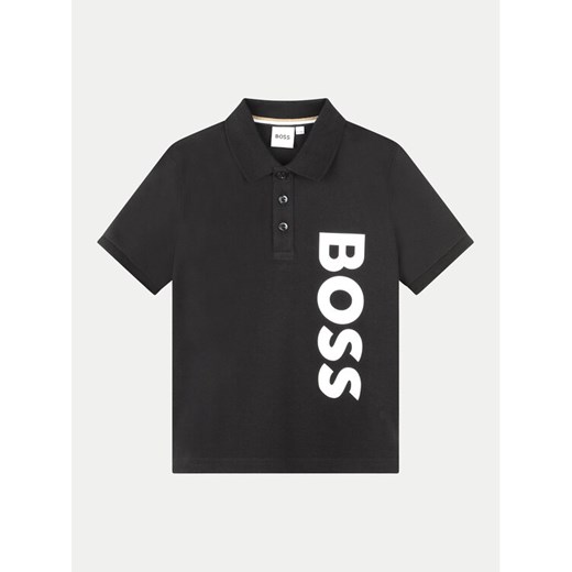 Boss Polo J50703 S Czarny Regular Fit ze sklepu MODIVO w kategorii T-shirty chłopięce - zdjęcie 182755931