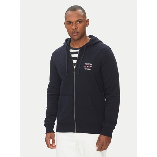 Tommy Hilfiger Bluza MW0MW39250 Granatowy Regular Fit ze sklepu MODIVO w kategorii Bluzy męskie - zdjęcie 182755932