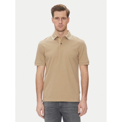 BOSS Polo H-Prout 59 50527650 Beżowy Regular Fit ze sklepu MODIVO w kategorii T-shirty męskie - zdjęcie 182756032