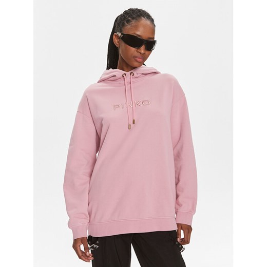 Pinko Bluza Skype 101685 A1N7 Różowy Relaxed Fit ze sklepu MODIVO w kategorii Bluzy damskie - zdjęcie 182756050