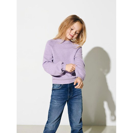 Kids ONLY Sweter Lesley 15246166 Fioletowy Regular Fit ze sklepu MODIVO w kategorii Swetry dziewczęce - zdjęcie 182756093