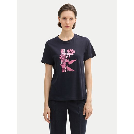 Tom Tailor T-Shirt 1043104 Granatowy Regular Fit ze sklepu MODIVO w kategorii Bluzki damskie - zdjęcie 182756112