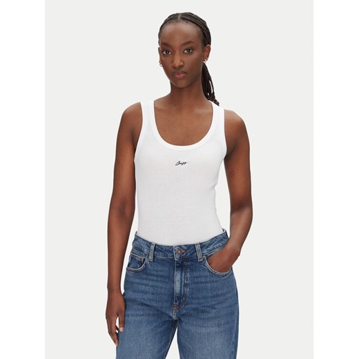 BOSS Top C_Ematite 50547548 Biały Slim Fit ze sklepu MODIVO w kategorii Bluzki damskie - zdjęcie 182756120