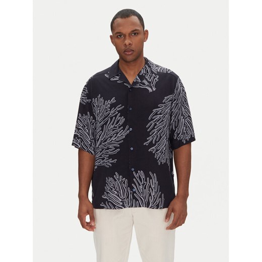 BOSS Koszula Lapisy_M 50538280 Granatowy Relaxed Fit ze sklepu MODIVO w kategorii Koszule męskie - zdjęcie 182756211