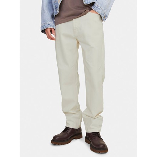 Jack&Jones Jeansy Chris 12252087 Écru Relaxed Fit ze sklepu MODIVO w kategorii Jeansy męskie - zdjęcie 182756213
