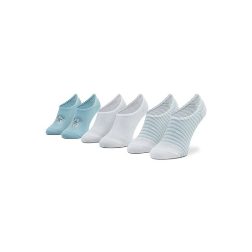 Converse Zestaw 3 par niskich skarpet damskich E1132E Kolorowy Converse 37_42 MODIVO