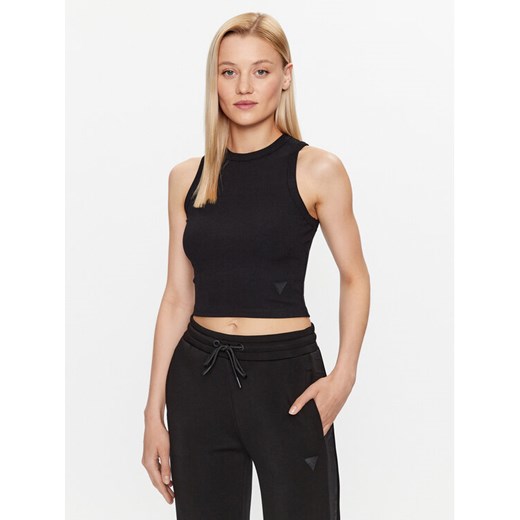 Guess Top Edie V3GP19 K8RT2 Czarny Slim Fit ze sklepu MODIVO w kategorii Bluzki damskie - zdjęcie 182756313