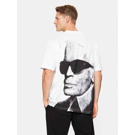 Karl Lagerfeld Jeans T-Shirt A1M17113 Biały Relaxed Fit ze sklepu MODIVO w kategorii T-shirty męskie - zdjęcie 182756342
