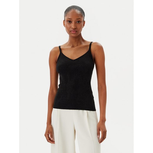 Fracomina Top FR25ST4006K410J9 Czarny Slim Fit ze sklepu MODIVO w kategorii Bluzki damskie - zdjęcie 182756371