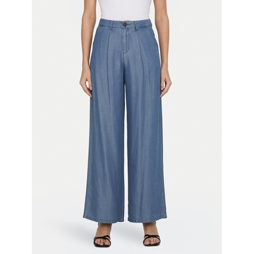 JDY Spodnie materiałowe Jasper 15283508 Niebieski Wide Leg ze sklepu MODIVO w kategorii Spodnie damskie - zdjęcie 182756544