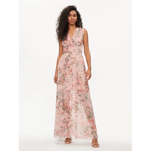 Guess Sukienka koktajlowa W3GK60 WDW82 Różowy Regular Fit ze sklepu MODIVO w kategorii Sukienki - zdjęcie 182756554