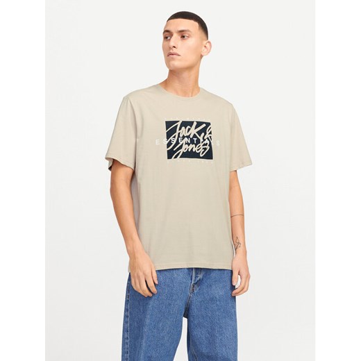 Jack&Jones T-Shirt Colton 12268439 Beżowy Standard Fit XXL MODIVO